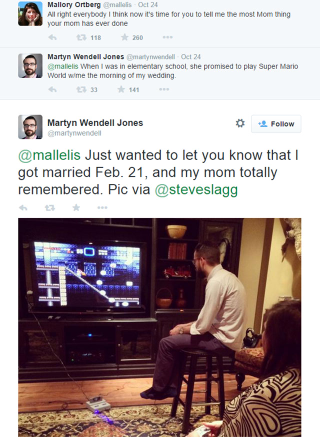 Illustration for article titled Mom Honors Pledge, Plays Mario With Son On Wedding Day